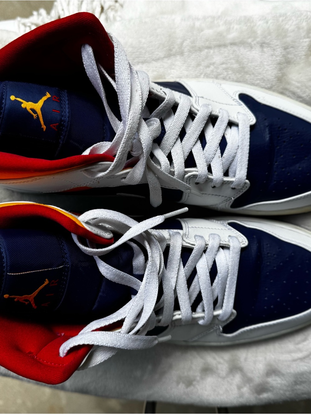 Air Jordan Navy/White/Red Sneakers